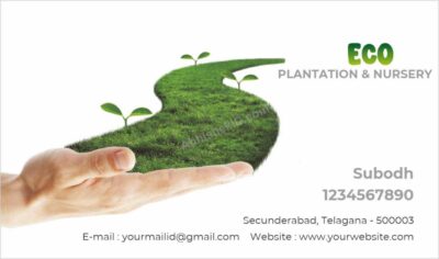 Bold business card design with striking colors For Plantaion & Nusery