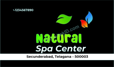 Corporate modern card design for professionals For Spa Center
