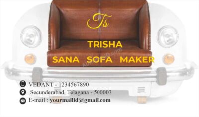 Minimalist floral card design with modern look For Sofa Makers