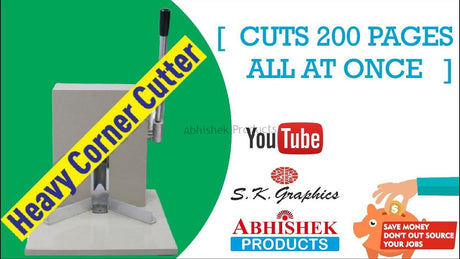 Corner Cutter [Visiting Card & Book Heavy Corner Cutter] Abhishek Products S.K. Graphics