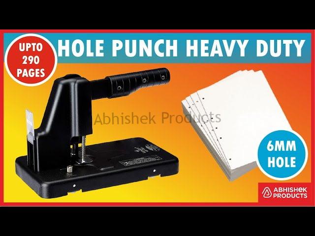 6mm Single Hole Punch 290 Pages Heavy Duty Capacity Best Quality Buy @ abhishekid.com