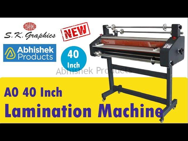 A0 Lamination Machine 40 Jumbo Roll To Roll Lamination Machine ABHISHEK PRODUCTS