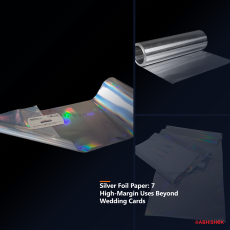 Silver Foil Paper: 7 High-Margin Uses Beyond Wedding Cards — AbhishekID print-shop guide
