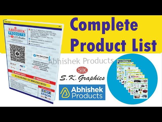 Complete List Of ID Cards Lamination Binding Sublimation Products by ABHISHEK PRODUCTS