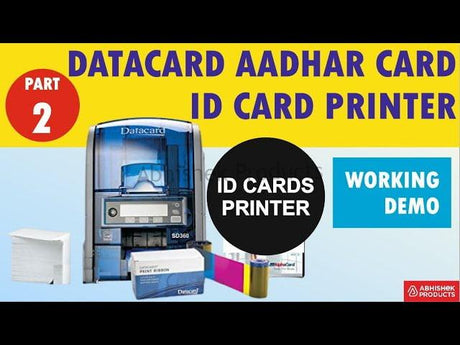 DataCard Ep2 Printing Aadhar Card Id Cards Using Ribbon SD360 Thermal Printer PVC CARD PRINTER