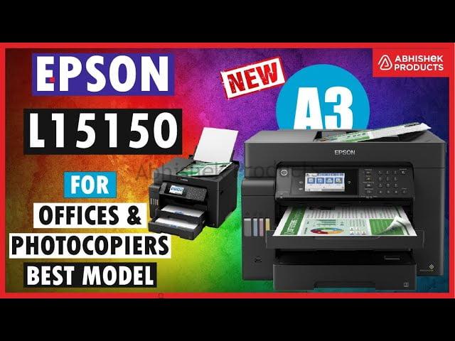 Epson L15150 A3 MINI COLOUR XEROX PrintCopyScanWifiADF FULL DEMO Abhishek Products