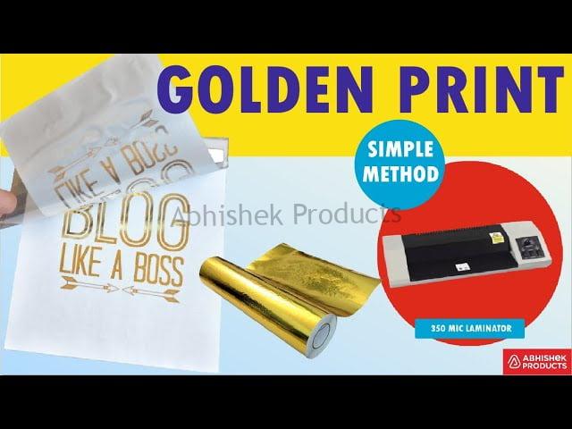 Golden Print For Thesis Binding Gold Foil Paper Printing Buy @ www.abhishekid.com