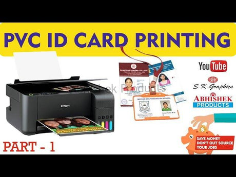 PVC ID Cards Printing How To Print ID Cards With AP Film Part 1 Buy Online www.abhishekid.com