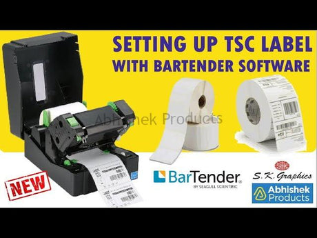 Printing Custom Label Using Bartender Software Buy Online www.abhishekid.com