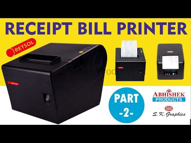 ReceiptBill Printer PART 2 Thermal Printer For Billing Buy Online www.abhishekid.com