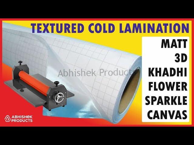 Sample Roll For Satin Matt Khadhi Canvas 3D Flower Cold Lamination Film Buy @ abhishekid.com