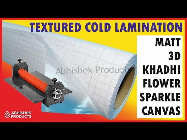 Sample Roll For Satin Matt Khadhi Canvas 3D Flower Cold Lamination Film Buy @ abhishekid.com
