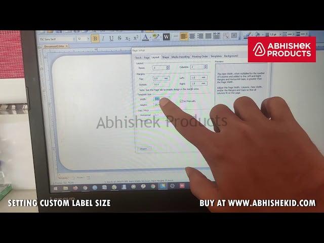 Setting Custom Label Size for TSC Label Printer in BarTender Buy @ abhishekid.com