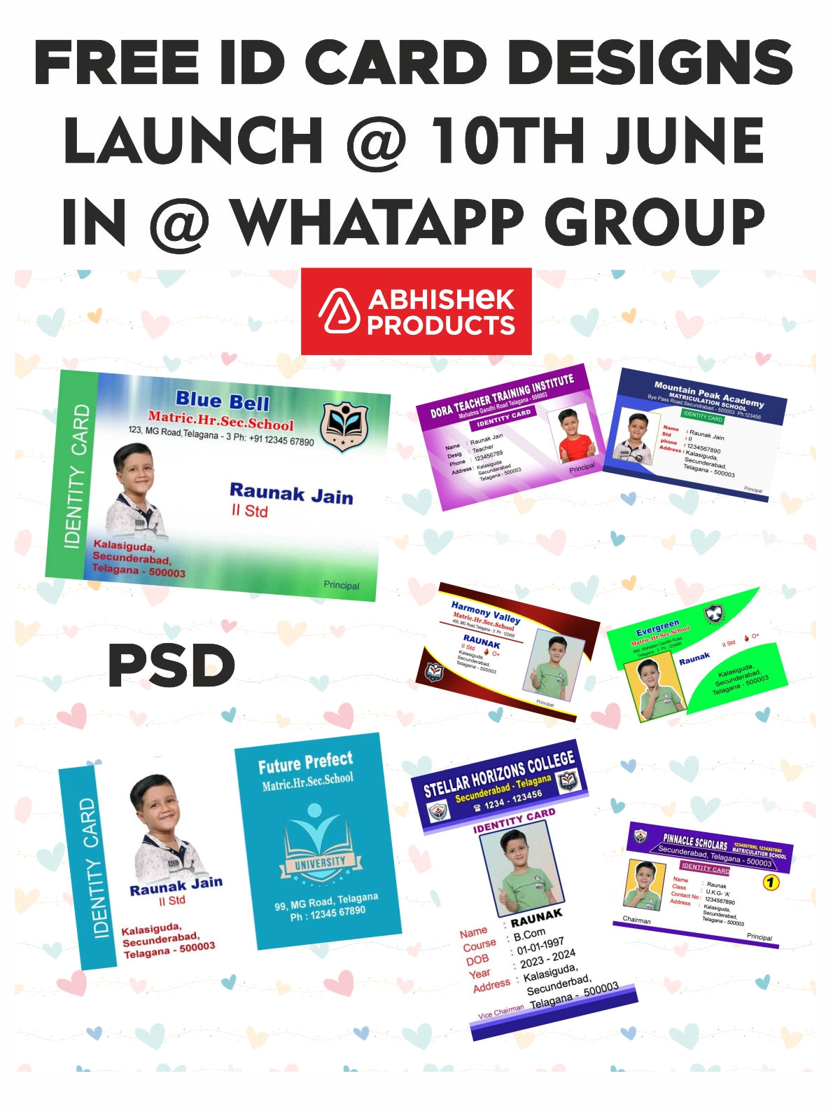 Free ID Card Design Launch Launching on June 10th! – Abhishek Products