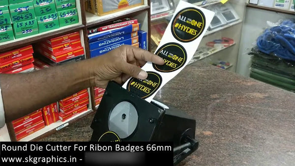 How to Use a 66mm Round Die Cutter for Ribbon Badges?