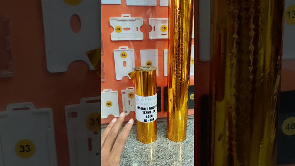 New Bigger Size Gold Foil Roll for Laser Printer Toner Reactive Printing