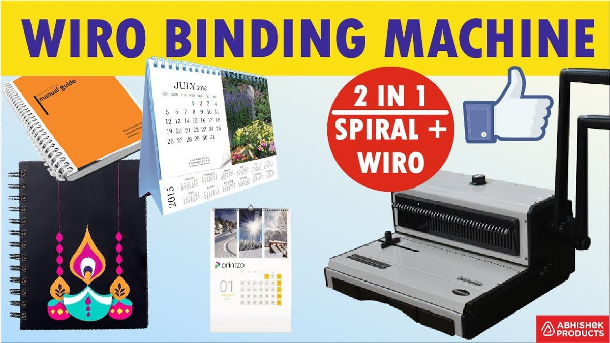 Wiro Machine Wiro vs Spiral Binding: 2-in-1 Comparison | AbhishekID – Abhishek Products