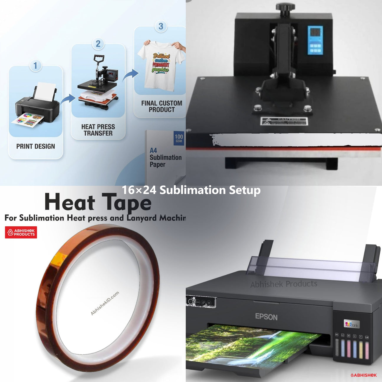 16×24 Sublimation Setup for ID card and print shops in India — product collage