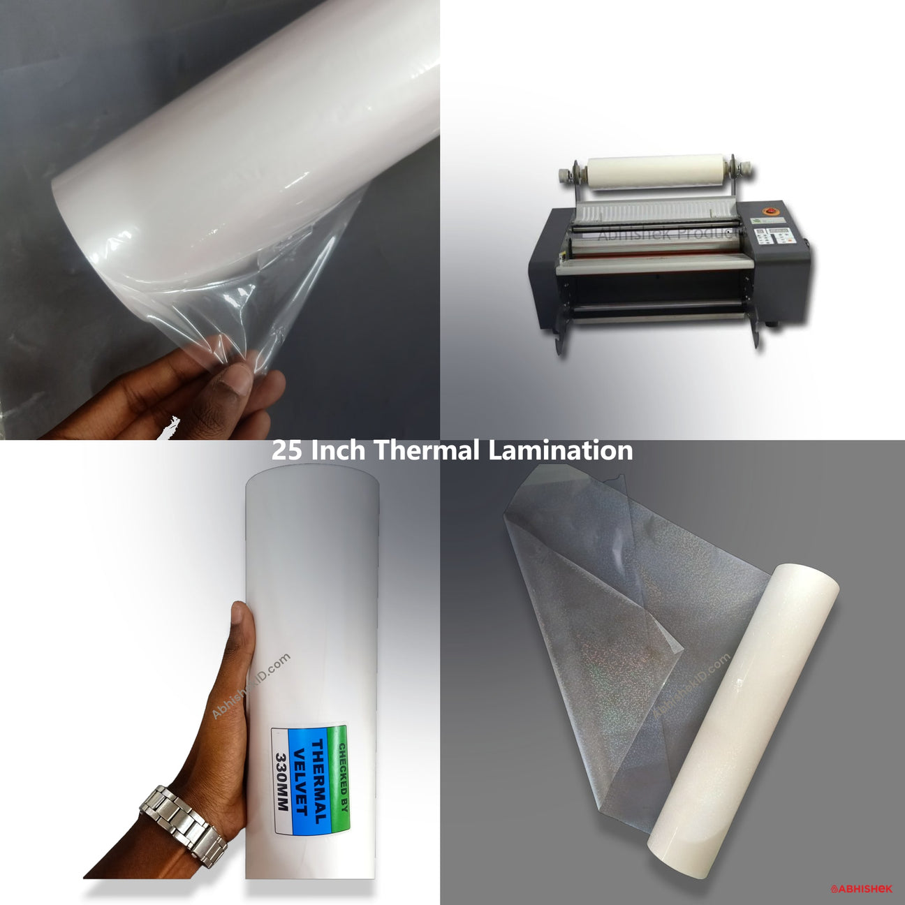 25 Inch Thermal Lamination Machine Setup for ID card and print shops in India — product collage