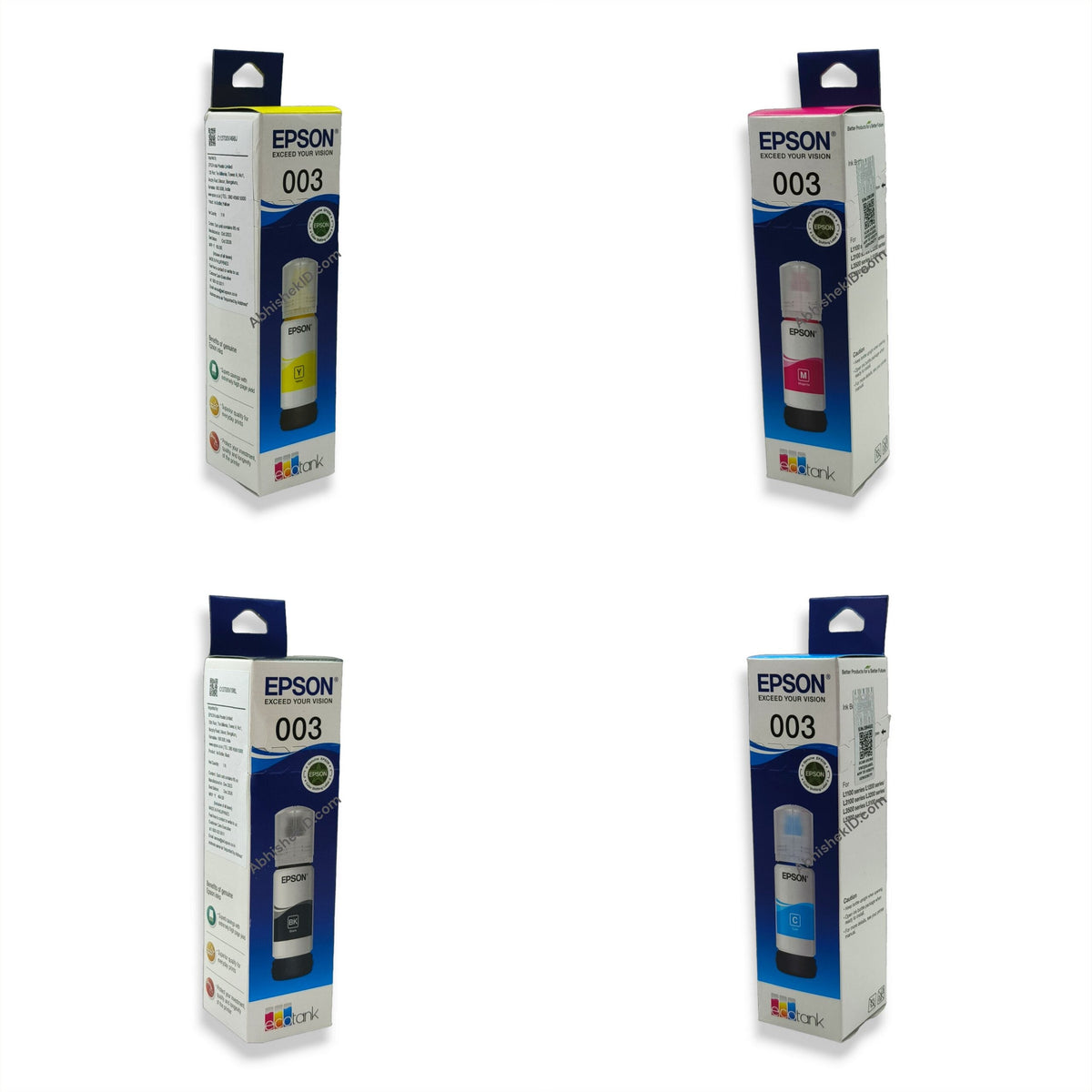 Epson 003 Ink Bottle 65ml EcoTank — AbhishekID India