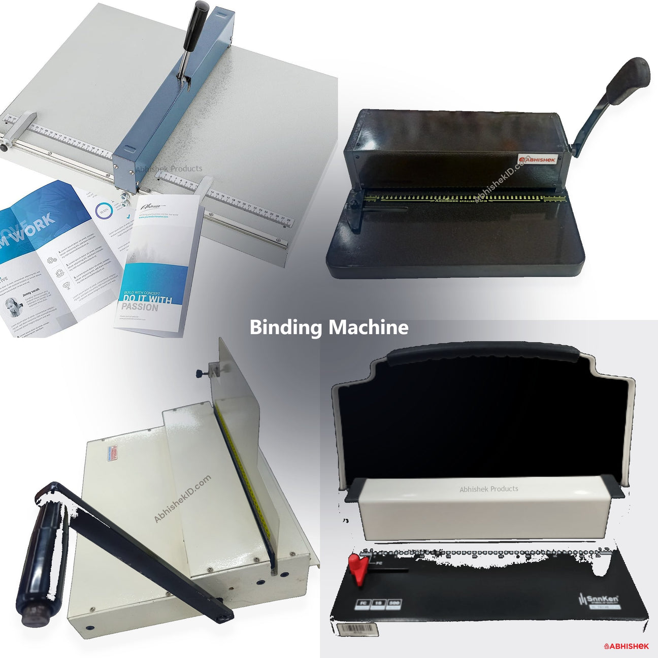 Binding Machines India for ID card and print shops in India — product collage