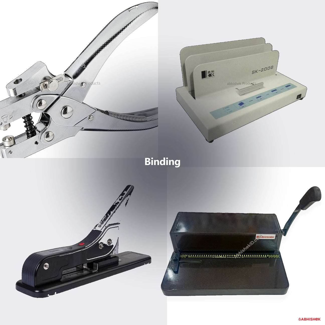 Document Binding Supplies India for ID card and print shops in India — product collage