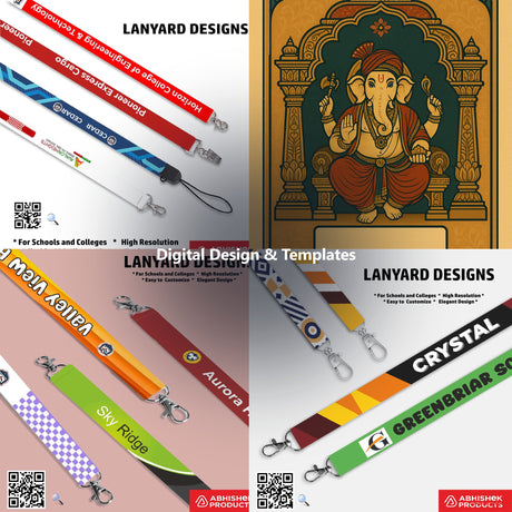 Digital Design Template Bundles for ID card and print shops in India — product collage