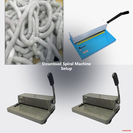 Download Spiral Machine Setup for ID card and print shops in India — product collage
