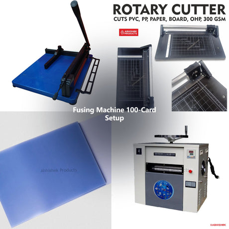 Fusing Machine 100-Card Setup for ID card and print shops in India — product collage