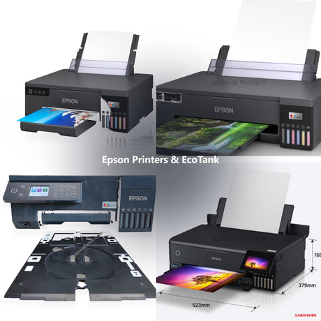 Epson EcoTank & Inkjet Printers for ID card and print shops in India — product collage