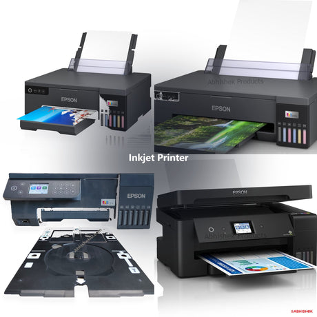 Inkjet Printers A3 & A4 for ID card and print shops in India — product collage