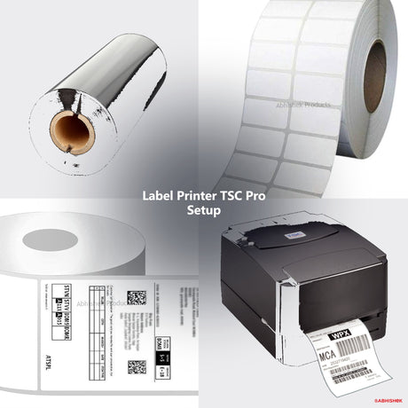 TSC TTP-244 Pro Label Printer Setup for ID card and print shops in India — product collage