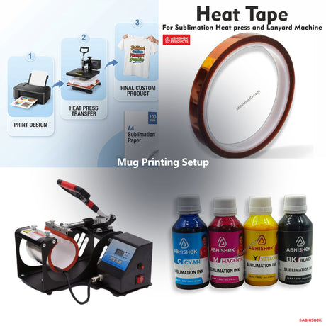 Mug Printing Setup for ID card and print shops in India — product collage