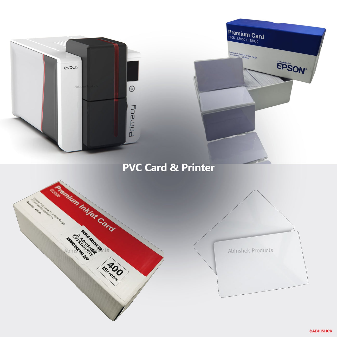 PVC Card for ID card and print shops in India — product collage