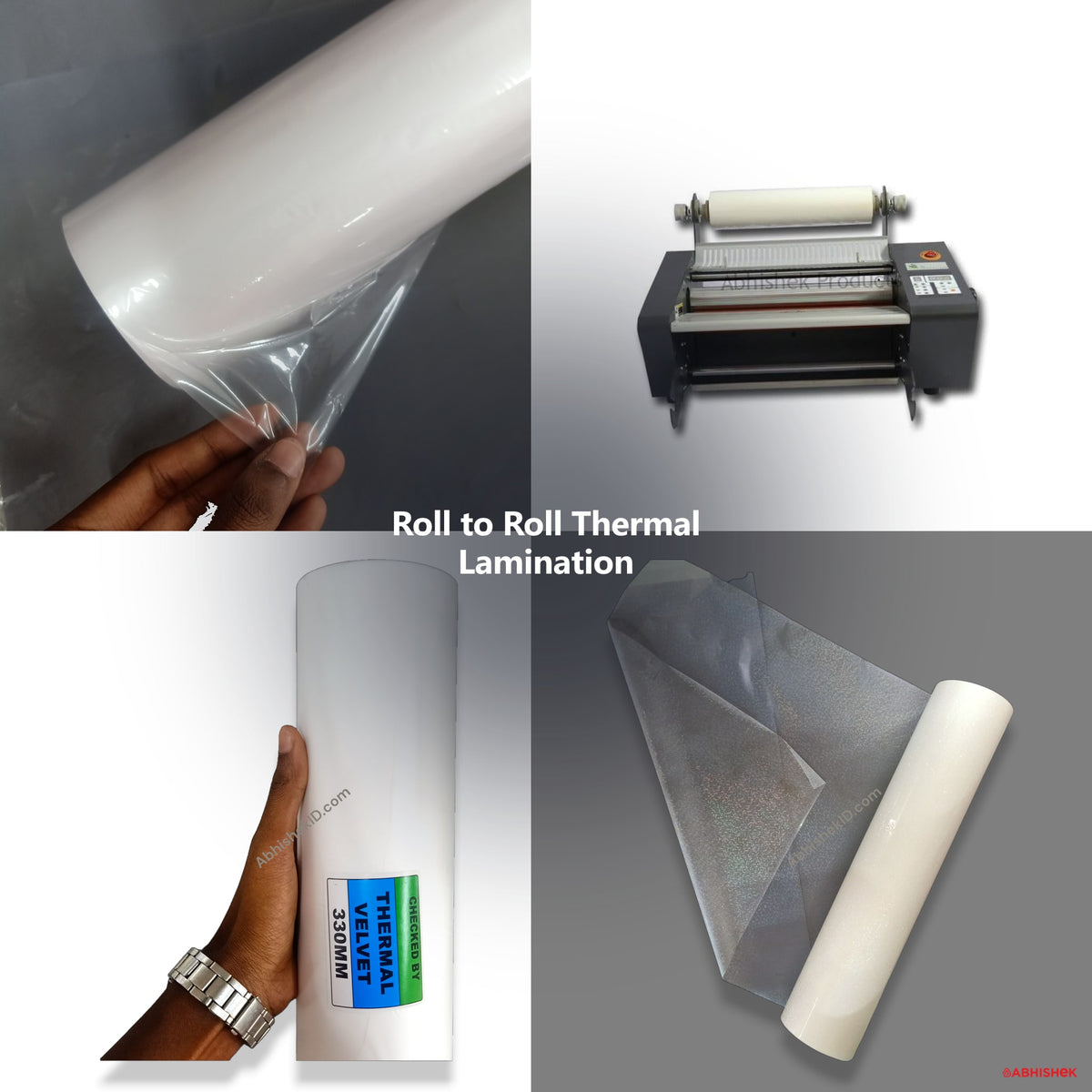 Roll to Roll Thermal Lamination Setup for ID card and print shops in India — product collage