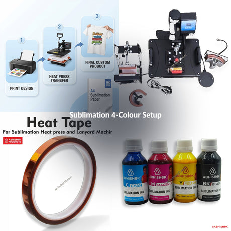 Sublimation 4-Colour Setup for ID card and print shops in India — product collage