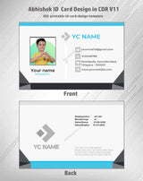 1/6 ID Card Design Templates in CorelDraw 11 | 100 Editable Downloadable Designs