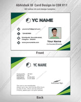 1/6 ID Card Design Templates in CorelDraw 11 | 100 Editable Downloadable Designs