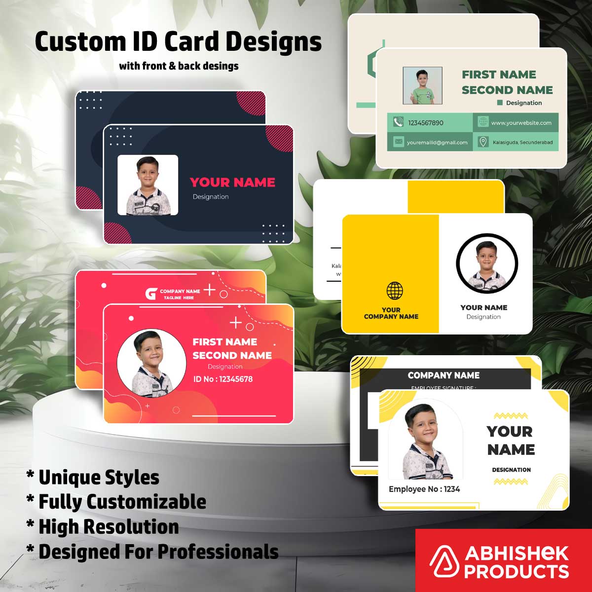 8/8 CorelDraw 11 Printable ID Card Design Templates | 65 Editable Designs India