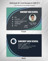 1/6 ID Card Design Templates in CorelDraw 11 | 100 Editable Downloadable Designs