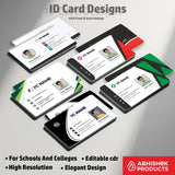 1/6 ID Card Design Templates in CorelDraw 11 | 100 Editable Downloadable Designs