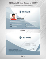1/6 ID Card Design Templates in CorelDraw 11 | 100 Editable Downloadable Designs
