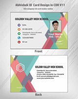 1/6 ID Card Design Templates in CorelDraw 11 | 100 Editable Downloadable Designs