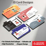 1/6 ID Card Design Templates in CorelDraw 11 | 100 Editable Downloadable Designs
