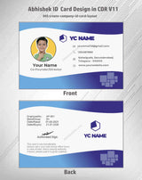 1/6 ID Card Design Templates in CorelDraw 11 | 100 Editable Downloadable Designs