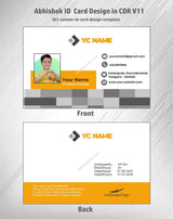 1/6 ID Card Design Templates in CorelDraw 11 | 100 Editable Downloadable Designs