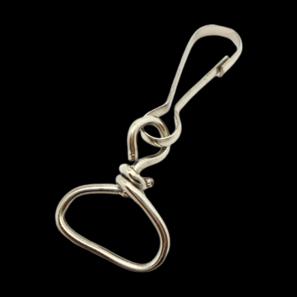 059 12MM TWISTED HOOK 500 PCS ID CARD HOOK FOR LANYARDS TAGS