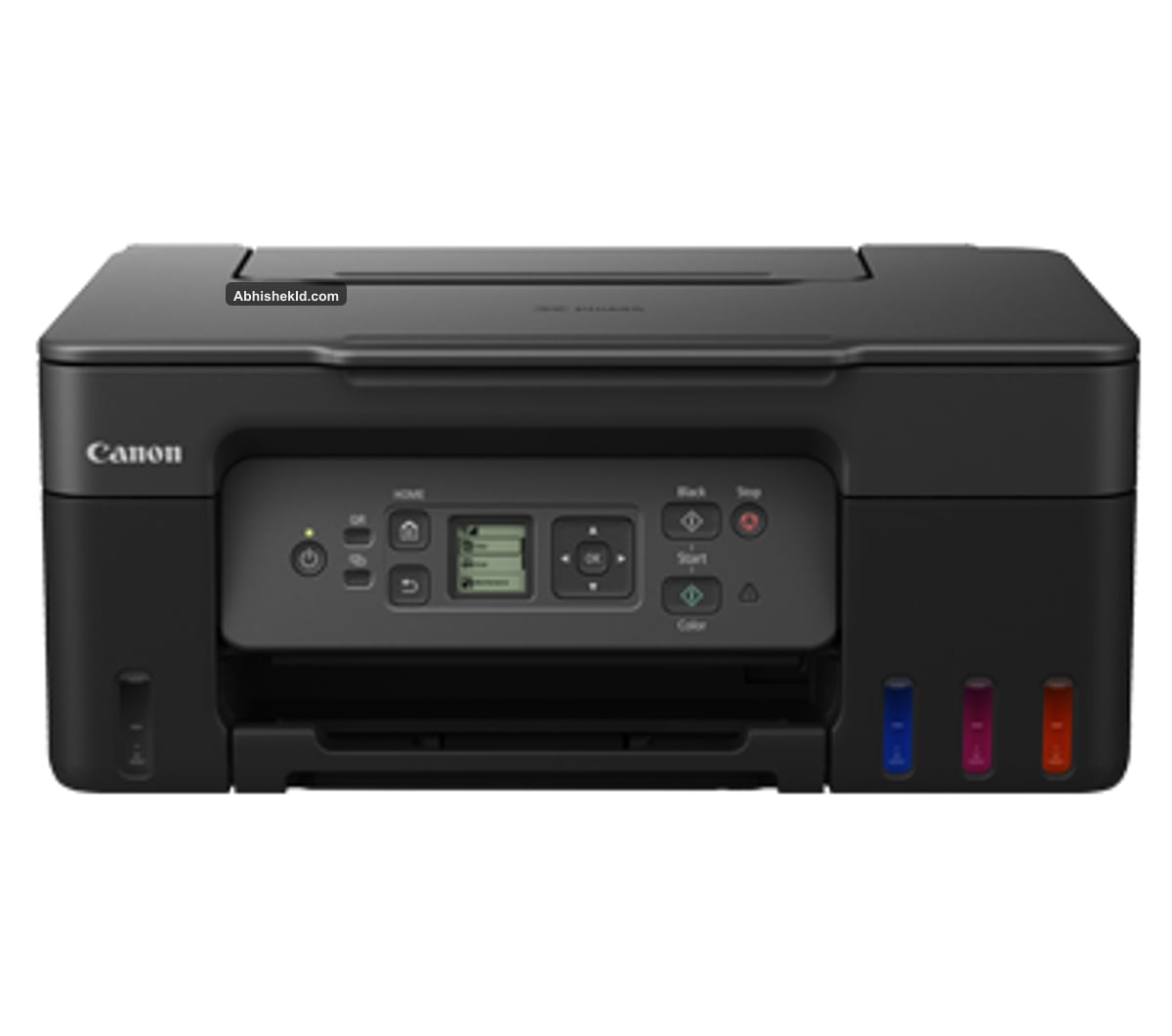 Canon PIXMA G3770 MegaTank wireless printer front view with integrated GI-71 ink tanks