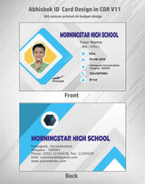 1/6 ID Card Design Templates in CorelDraw 11 | 100 Editable Downloadable Designs