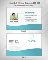 1/6 ID Card Design Templates in CorelDraw 11 | 100 Editable Downloadable Designs